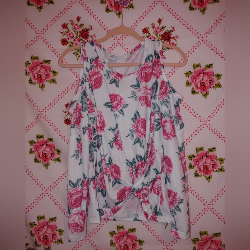 Rose cold shoulder size small
